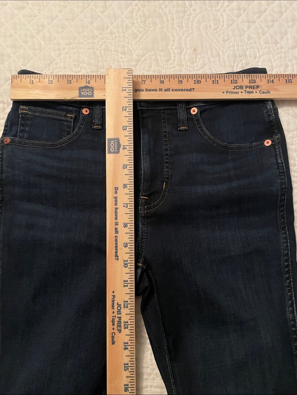 NWOT Madewell Dark Wash/Dark indigo 10” High-Rise Skinny Jeans. 27P - Picture 9 of 9
